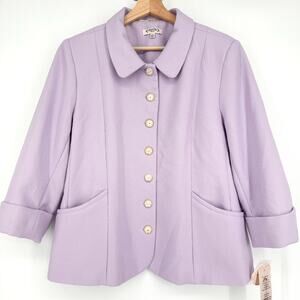 NWT‎ Nanette Nanette Lepore Lavender Blazer Jacket 18W